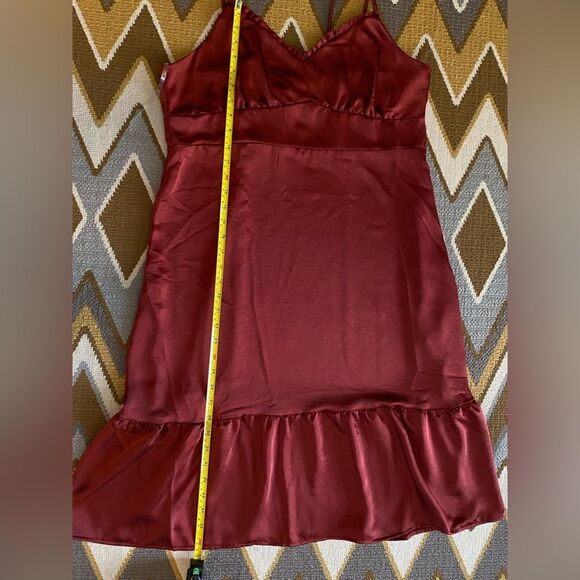 NWT Women's Nine West Strappy Midi Dress XL - Paprika Red - Picture 7 of 12